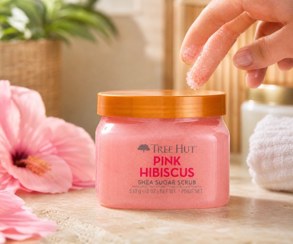 Exfoliante de hibisco y azúcar