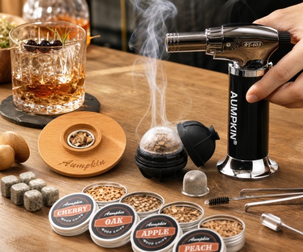Kit ahumador de cócteles con soplete