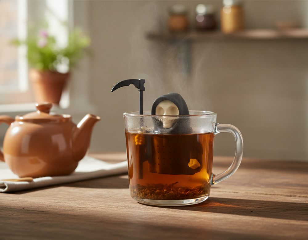 El infusor de té de la Parca