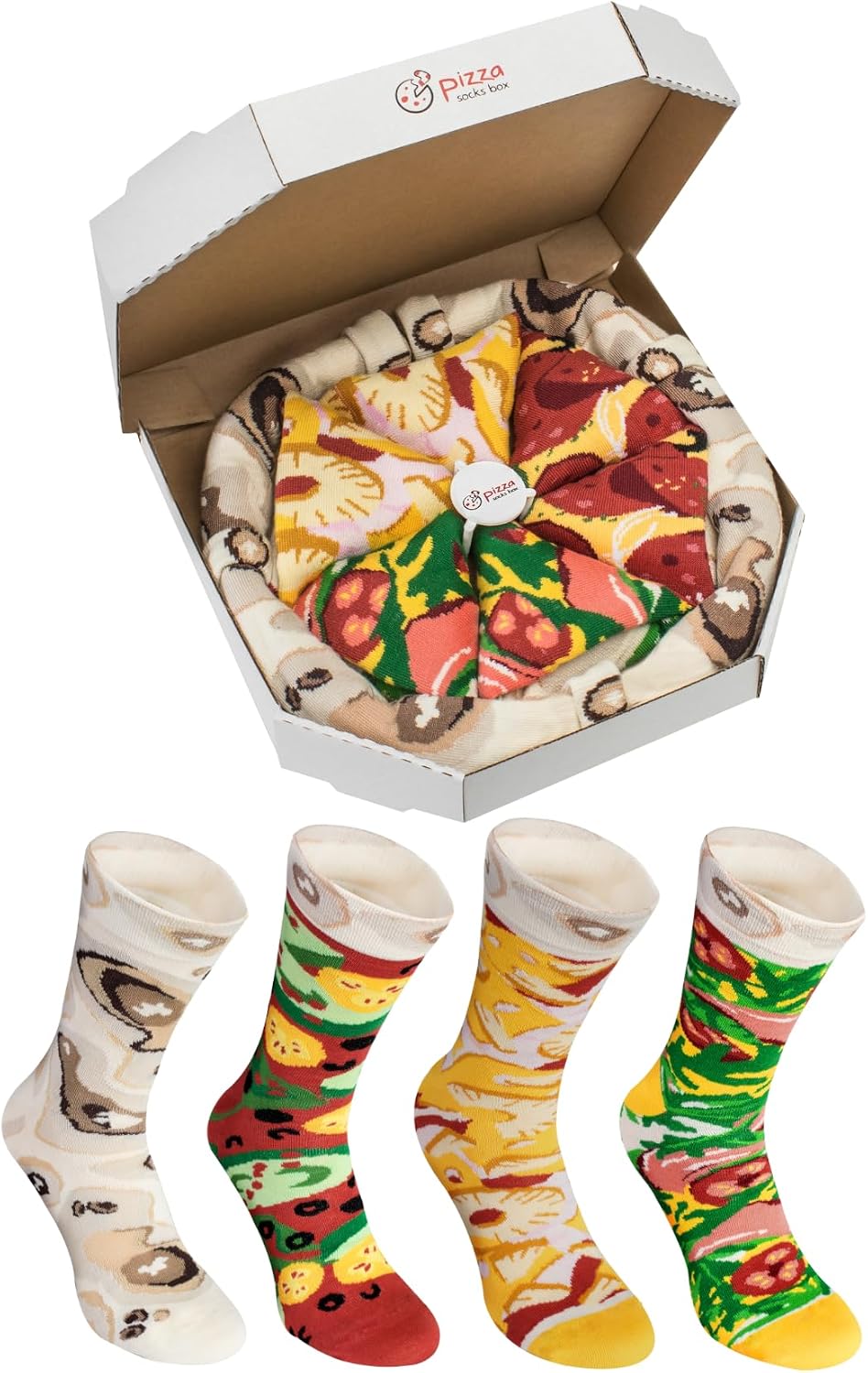 Pizza Box Sock Set