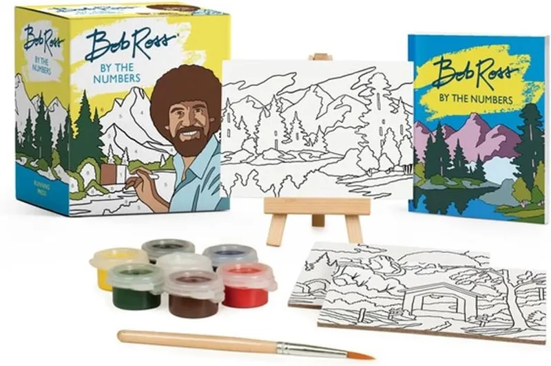 Bob Ross en miniatura para pintar